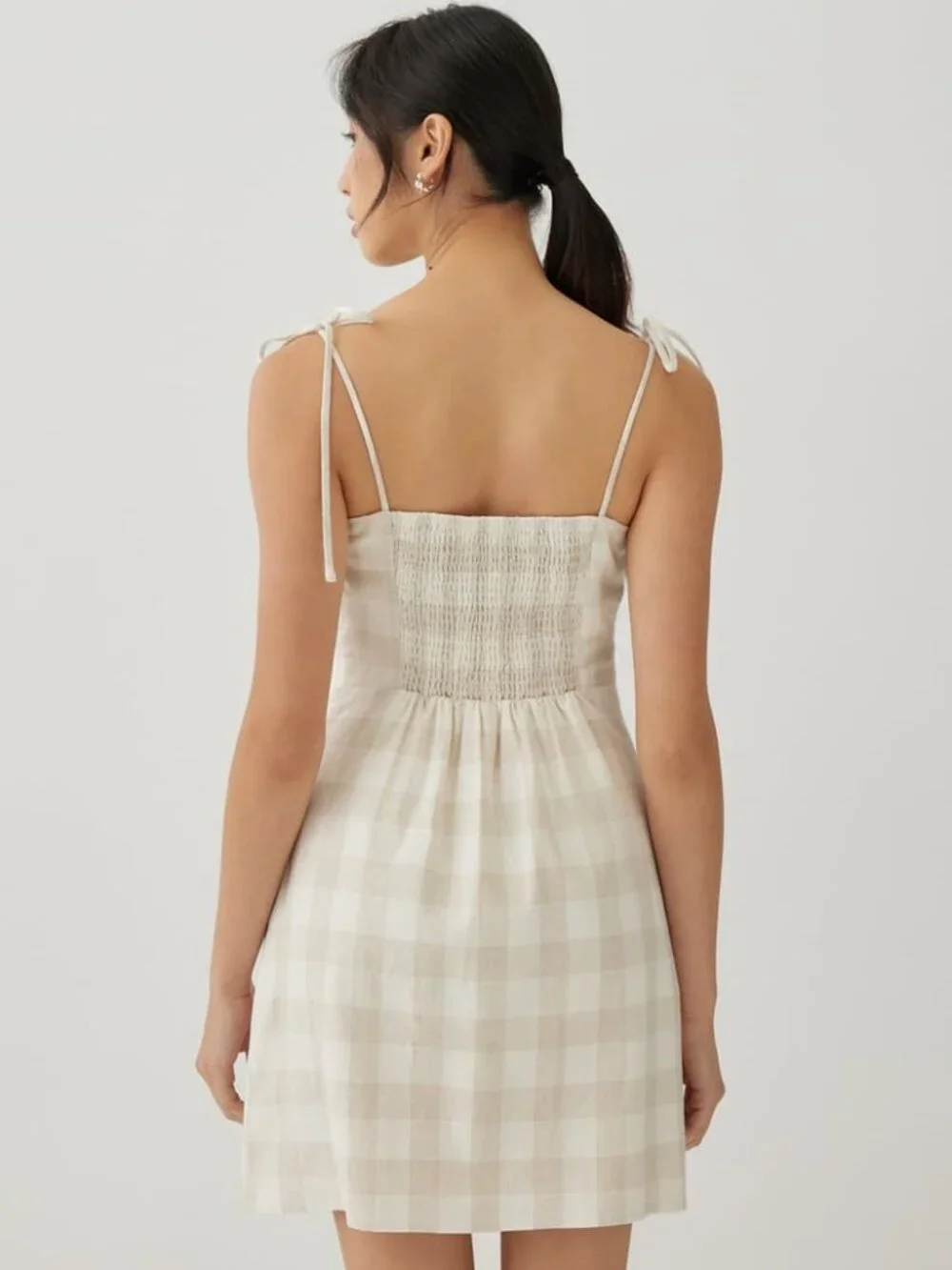 Love Bonito | Bitsy Gingham Camisole Mini Dress - Picture 3 of 8